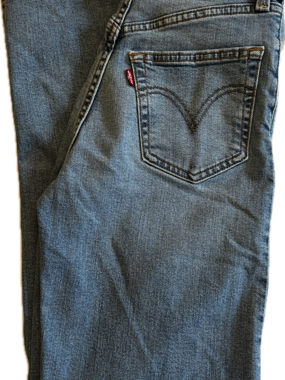 Levi's Ribcage Straight Blue Jeans - 24 x 23 - KK0027